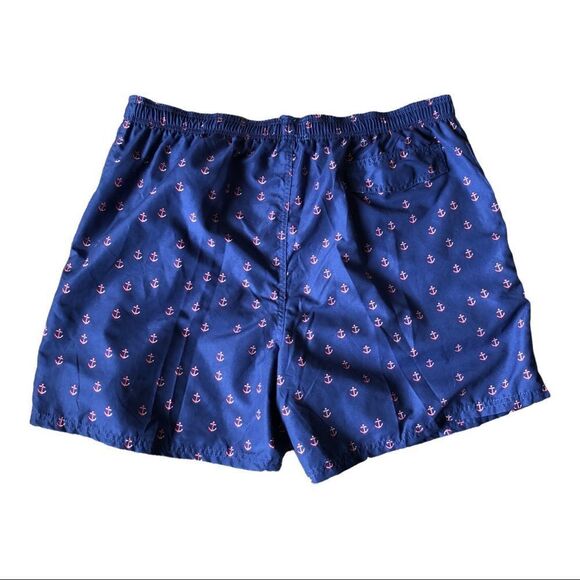 Exist Swim Men’s Navy Anchor Print Swim Trunks Size 3XL - Picture 2 of 8